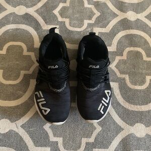 Fila kids Black and White Sneakers